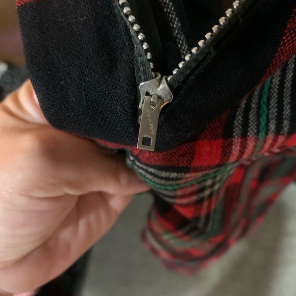 Vintage 50’s Plaid Tartan Skirt - Red and Black - Picture 5 of 6